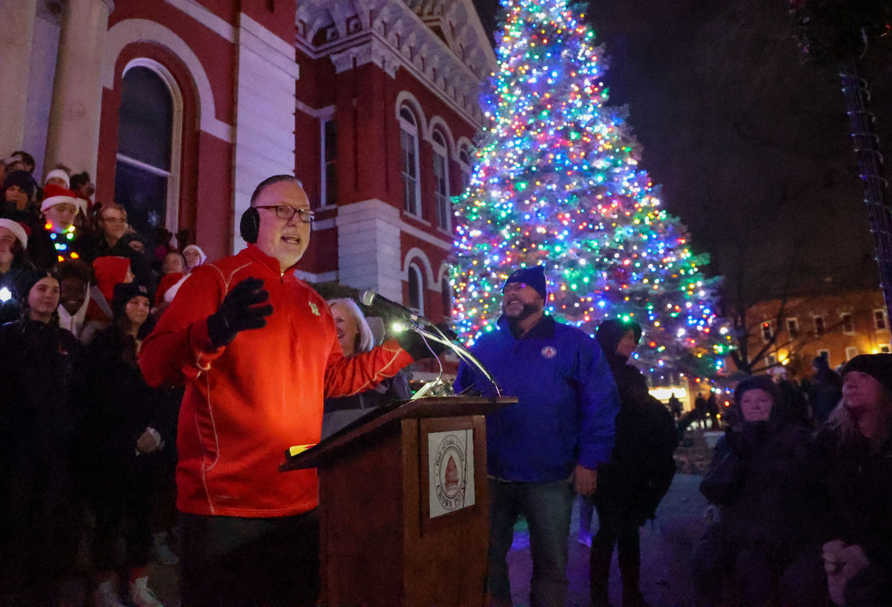 Crown Point holds is tree and tank lighting ceremonies